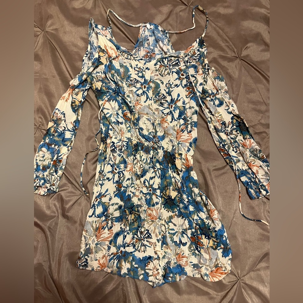 Watercolor Floral Print Beautiful Romper🌷
